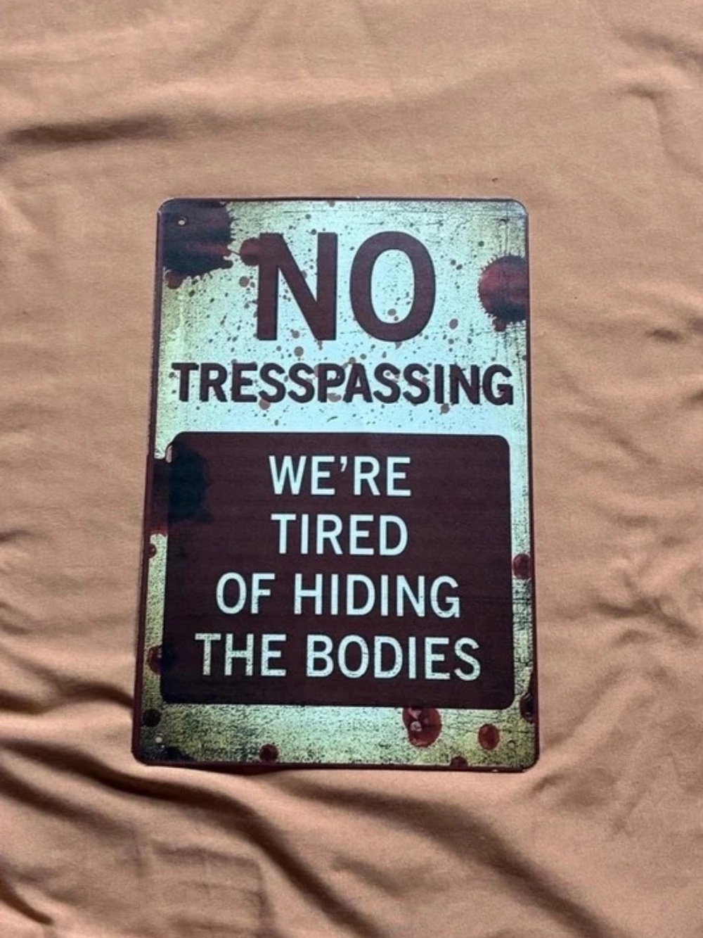 No Tresspassing Decorative Metal Sign